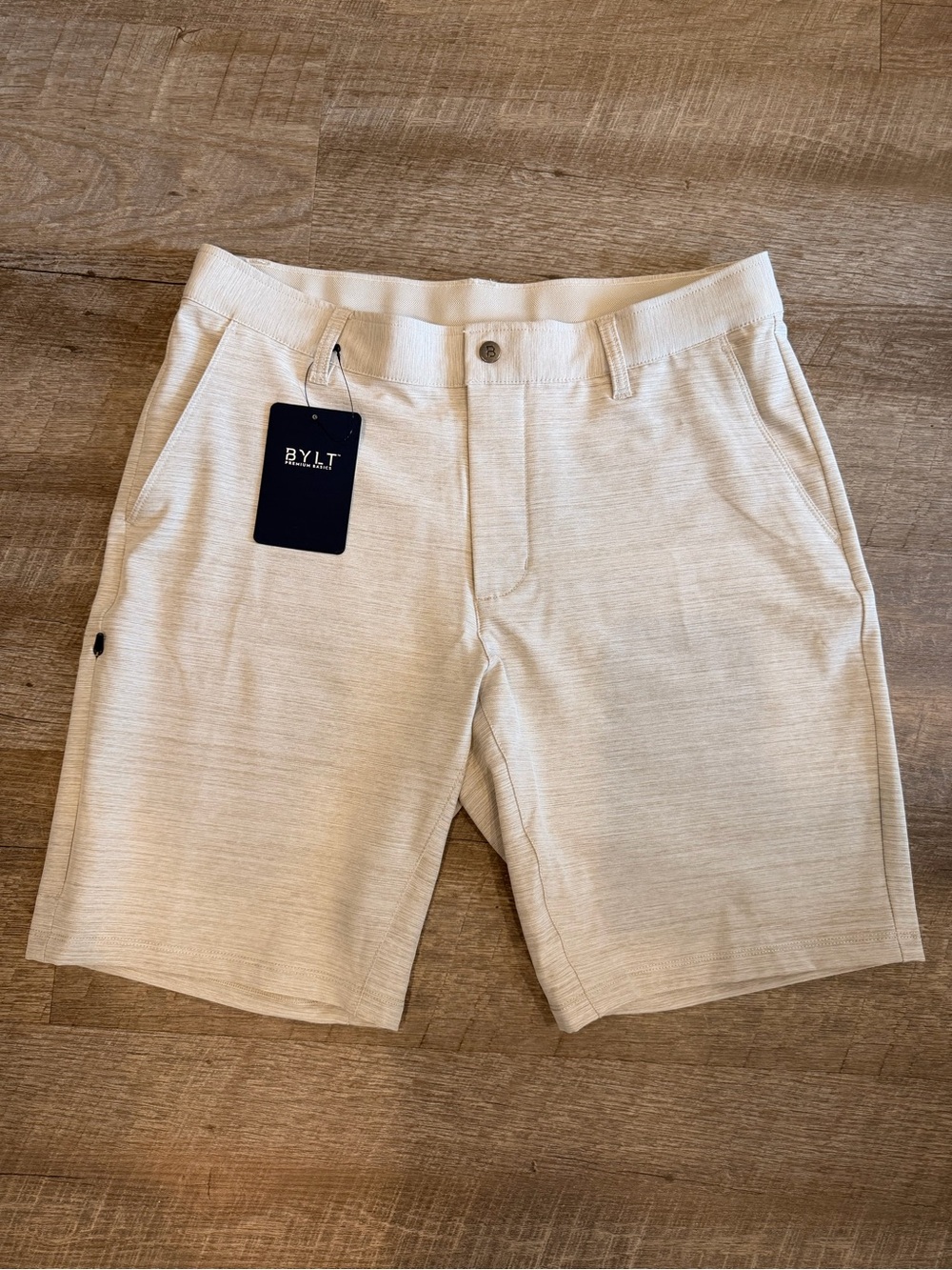 BYLT Kinetic Shorts NWT Fossil Size L 34 9” Stretch Golf Performance Athletic